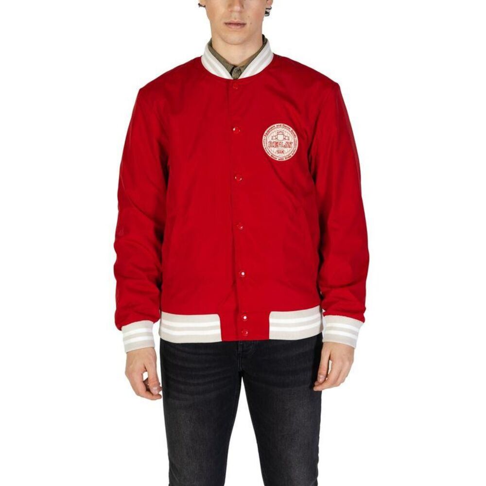Replay Baseball Jacket M6983A000836386 Men Red Jackets